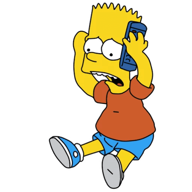 Bart Simpson sticker